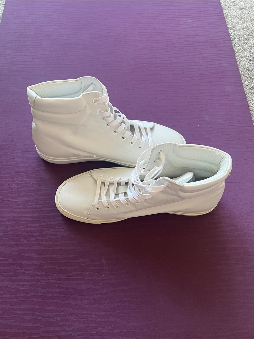 Zadig & Voltaire White High-Top Leather Sneakers
